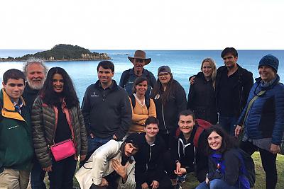 Study Abroad group in New Zealand